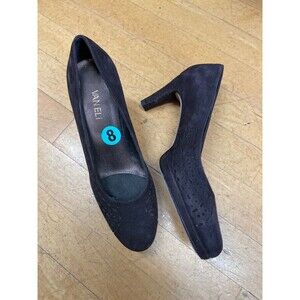 NEW NARROWS Van Eli Brown Suede Platform Heels Size 8 Women’s Narrow